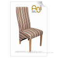 Fashion style stripe fabric dining chairs for dining room furniture
